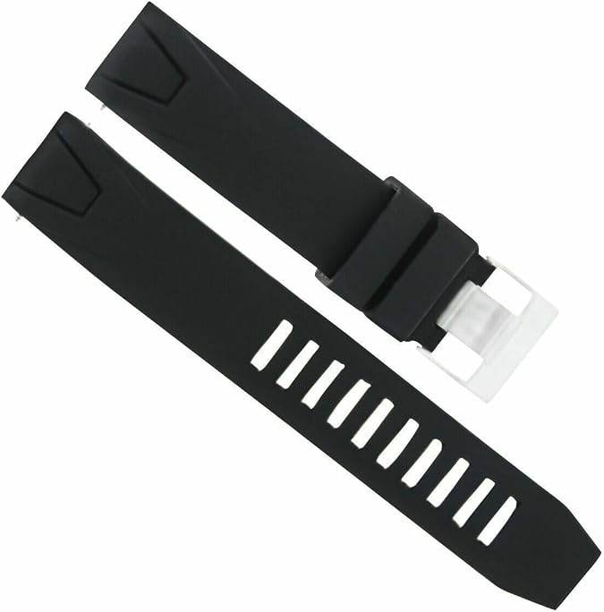 Ewatchparts Rubber Watch Band Bracelet Strap Compatible With Omega Seamaster Planet Ocean Watch 20mm