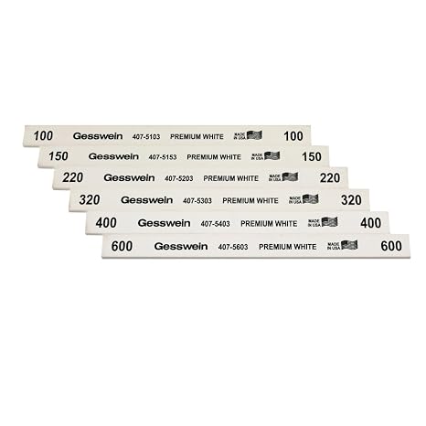 Gesswein Premium White All-Grit Set - 6 Pieces
