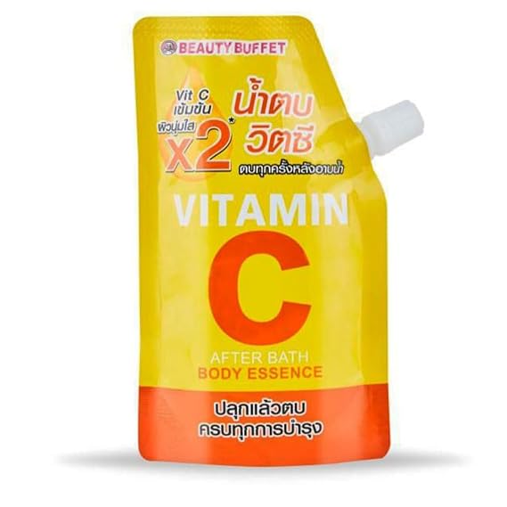 BEAUTY BUFFET VITAMIN C AFTER BATH BODY ESSENCE (Sachet 50 ML), 1.76 Fl Oz (Pack of 1)