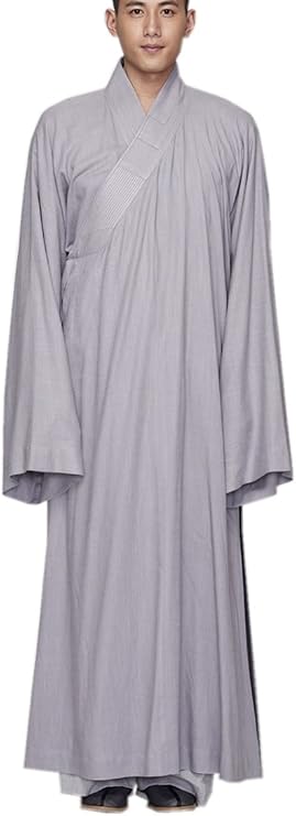 ZanYing Buddhist Zen Robe Meditation Monk Outfit Large Casual Robe Men