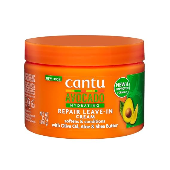 Cantu Avocado Hydrating Repair Leave-In Conditioning Cream, 12 Ounce