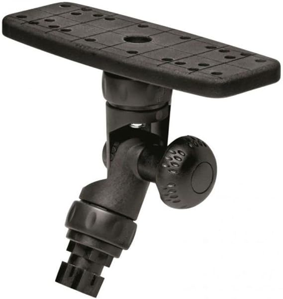 RAILBLAZA Universal Fish Finder Mount, R Lock Rectangular Base for Kayak and Canoe Fishing Boats, Compatible with Garmin, Lowrance, Humminbird and More