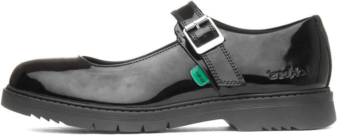 Kickers Women's Finley Mary Jane Leather School Shoes | Timeless Mary Jane Look | Everyday Comfort Fit, Cushioned for All-Day Wear