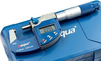 Dasqua 4410-1105 0-25mm/0-1" Ip65 Digital Outside Micrometer