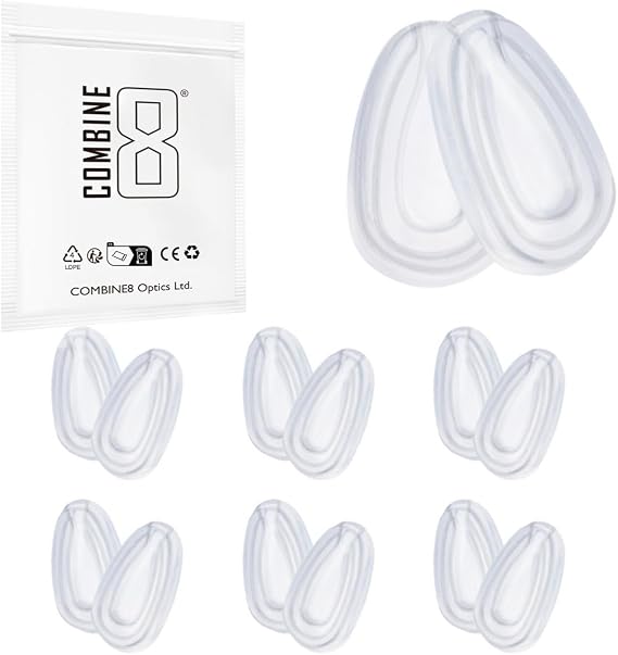 Eyeglass Nose Pads, 6 Pairs Soft Silicone Glasses Nose Pad for Oakley Feedback/Holbrook Metal/Gauge 6/Gauge 8/Crosshair/Elmont M L/Blender/Caveat/Tie Breaker Sunglass