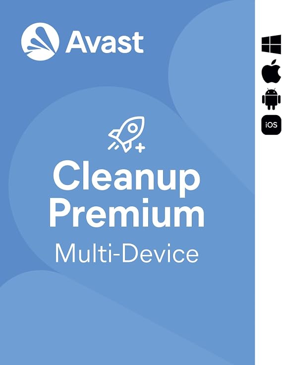 Avast Cleanup Premium 2026 - Remove Junk Files and Speed Up the System | 10 Devices | 1 Year | Windows, macOS, Android