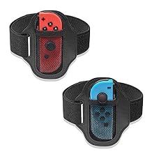 FANPL [2 Pack] Leg Strap for Nintendo Switch Sports Game Accessories/Ring Fit Adventure, Adjustable Elastic breathable Leg band for Switch & OLED Model Joy cons, Suitable for adults or children