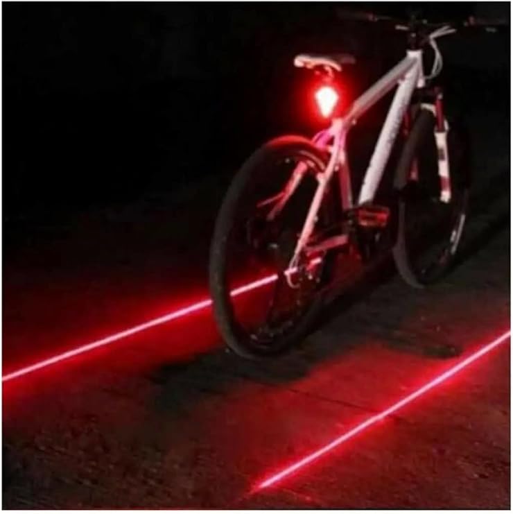 Mobee Rear Stop Laser Beam - Safety Distance Striped Bicycle Laser