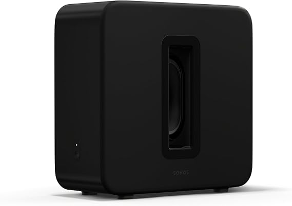 Sonos Sub 4 - Wireless Subwoofer - Black | Dual Force-Canceling Woofers | Deep, Dynamic Bass | Works with Arc, Arc Ultra, Beam soundbars | WiFi