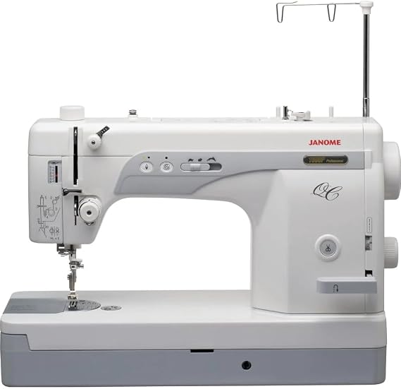 Janome 1600P QC Straight Stitch Sewing and Quilting Machine - Extra High Speed 1600 Stitches Per Minute, Heavy Duty Industrial Sewing Machine w/Large Throat for Quilts, Denim, Canvas, Thick Fabric