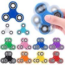 Silipull 18 Pcs Fidget Spinner Toy Bulk Sensory Fidget Toy for Kids Adults Favors Classroom Prizes Gift Bag Fillers Stress Relief (Eclectic)