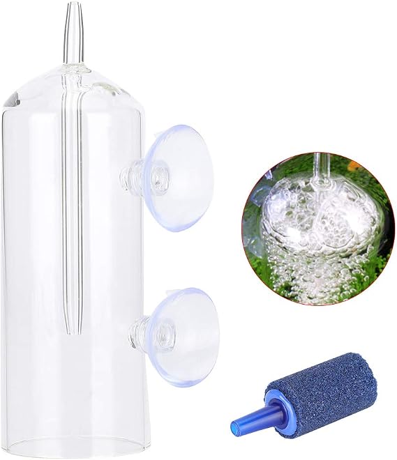 Kikumi Glass High Dissolved Aquarium Oxygen Aeration Accessory Tool for Fish Tank Glass