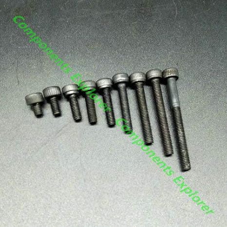 Black M3 Socket Head Screws for HyperCube Evolution M3*4 6 8 10 12 16 20 25 30 3D Printed Parts,20pcs/lot - (Color: Silvery, Thread Diameter: M3)