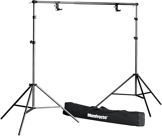 Manfrotto 1314B Background Support Set with Bag and Spring,Black