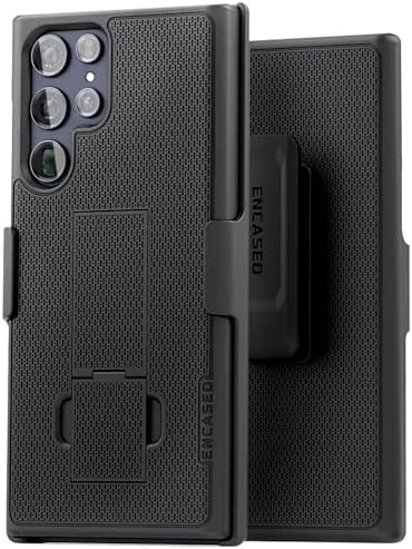 DuraClip Designed for Samsung Galaxy S22 Ultra Belt Clip Case, Slim Phone Case with Holster S22 Ultra