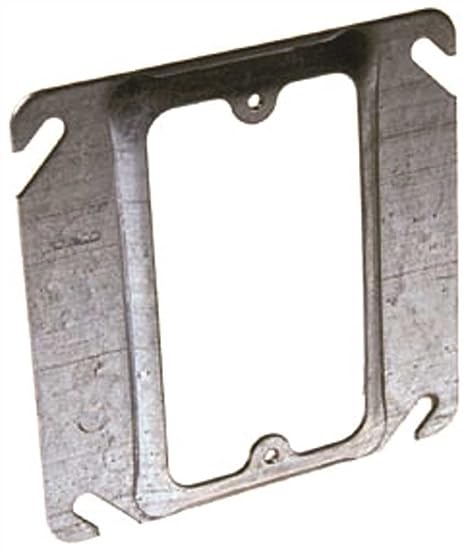 Hubbell WIRING768 662126 Square Mud Ring, 1 Device, 4", 5/8" Raised