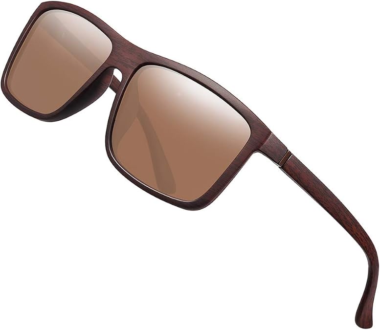 Sinuoda Polarized Sunglasses for Men Driving Mens Sunglasses Rectangular
