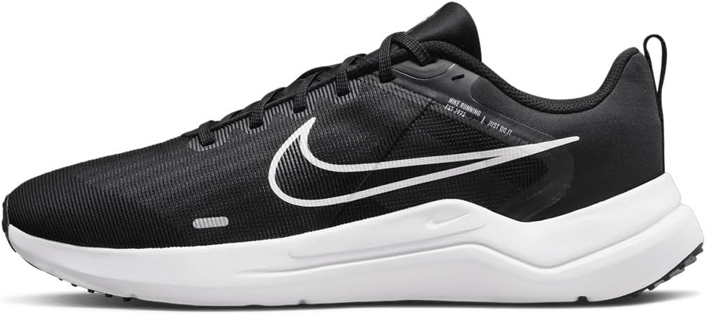 Nike Downshifter 12 Men's Trainers Sneakers Shoes DD9293 (Black/Dark Smoke Grey/Pure Platinum/White 001) UK8.5 (EU43)