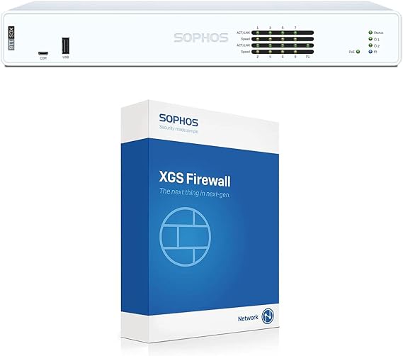 Sophos XGS 116 Next-Gen Firewall with Xstream Protection, 1-Year (US Power Cord) (IA1B1CSUS)