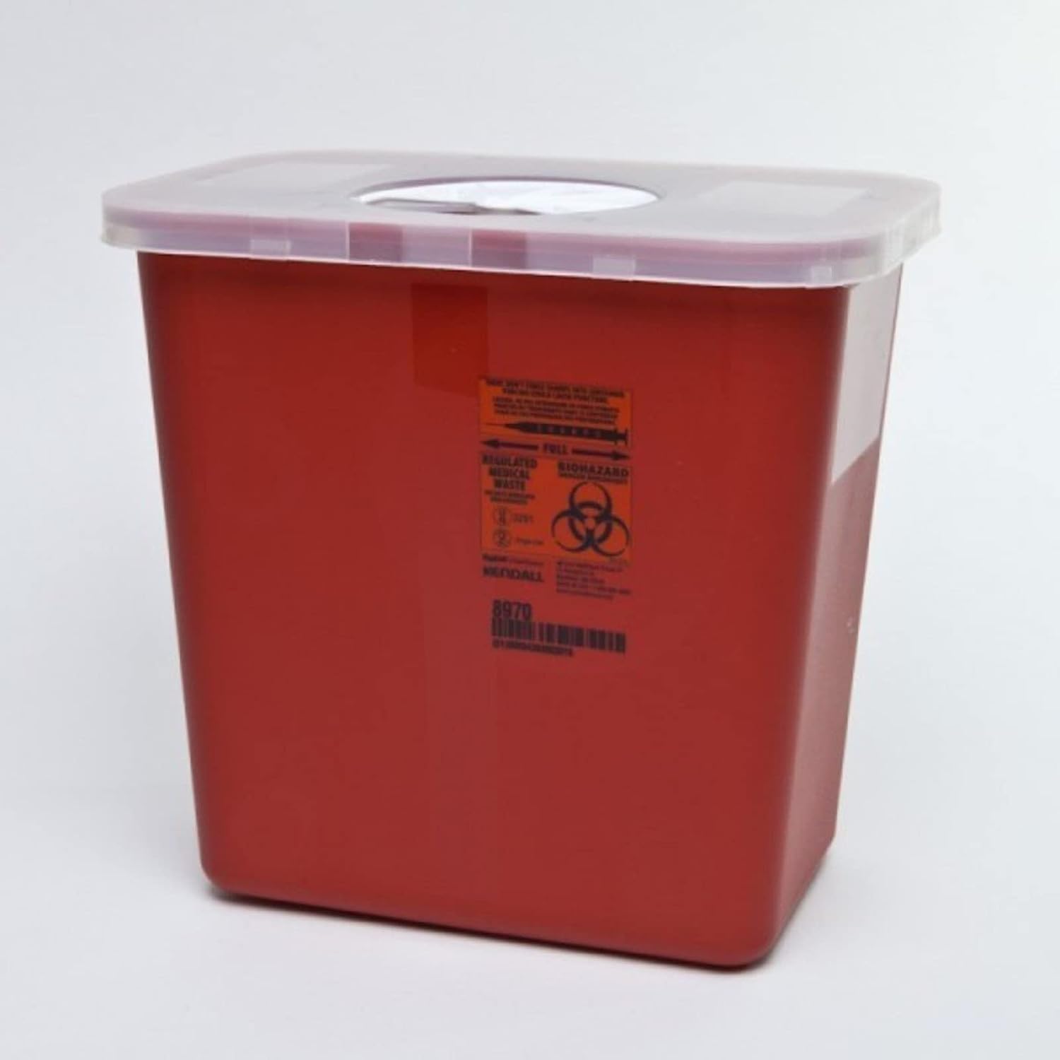 Kendall Sharps Container with Rotor Lid - 2 Gallon by Kendall Healthcare 2