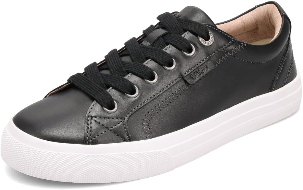 Taos Plim Soul Lux Women's Sneaker - Soft Premium Leather Lace Up Sneakers with All Day Walking Comfort and Support