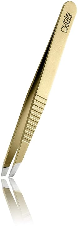 Rubis Tweezers Classic Progrip Gold - 1K103PGOLD,Rubis Switzerland Swiss Made World Renowned Precision