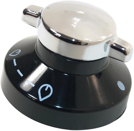 Genuine NEW HOME 050551122 Oven Cooker Black/Silver Control Knob