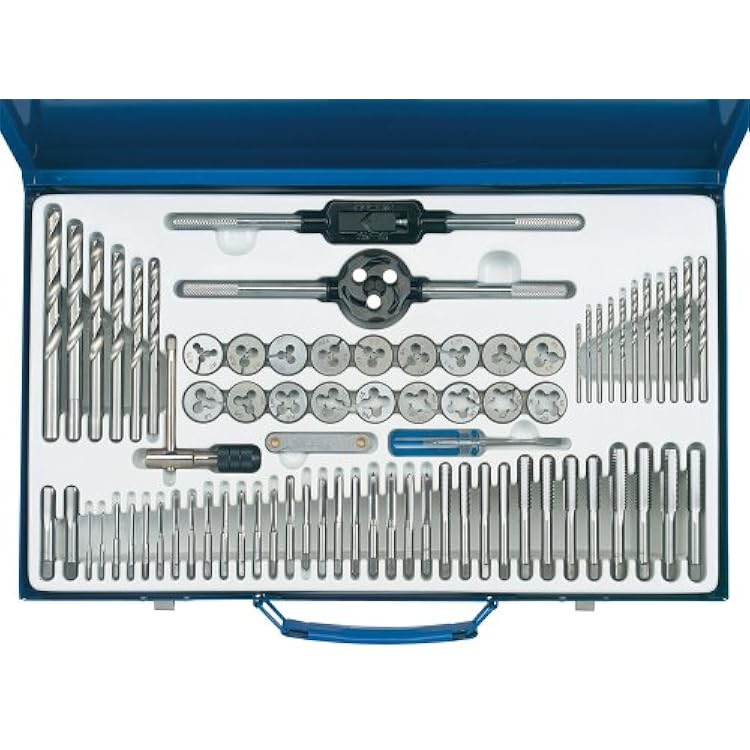 Draper 79205 75-Piece Metric and BSP Combination Tap and Die Set