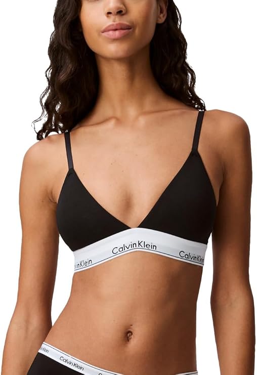 Calvin Klein Women's Modern Cotton Lightly Lined Triangle Wireless Bralette