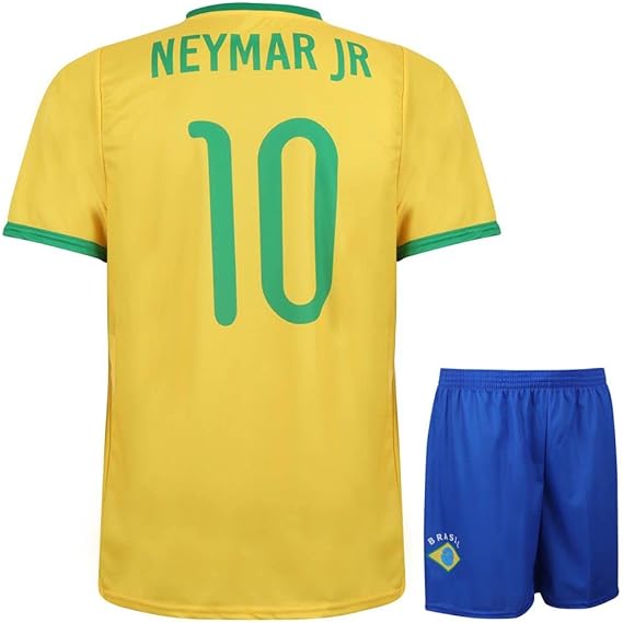 Brazil Neymar Football Jersey for Children and Adults