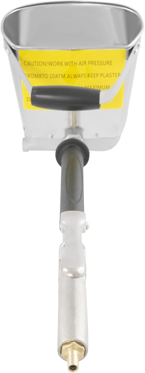 Cement Stucco Sprayer, 4 Jet 2600W Mortar Spray Gun with Detachable Long Handle, Portable Metal Plastering Machine for Construction, Decoration, Sculpture, House Repair.
