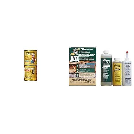 PC-Woody Wood Repair Epoxy Paste and PC-Rot Terminator Epoxy Wood Hardener