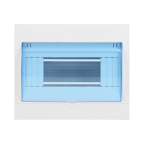 Hilitand Power Distribution Box, Plastic Junction Box Transparent Cover for Circuit Breaker Indoor on The Wall (5-8 Ways)