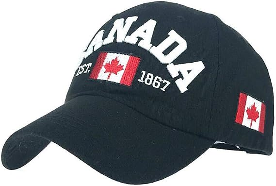 Unisex Canada Flag Cotton Baseball Cap Maple Leaf Embroidered Men Women Adjustable Dad Hat