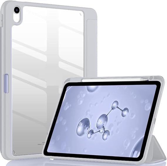 UnDePlus iPad 11.Nesil A16 11inç/10.Nesil 10.9inç ile uyumlu Kılıf Grafiti Şeffaf Kalem Bölmeli