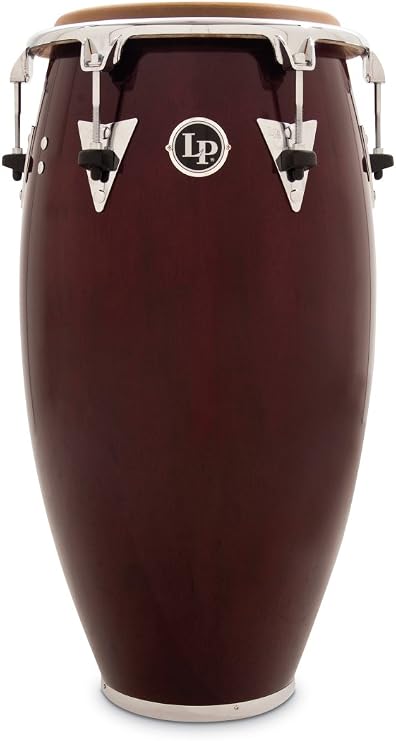 Latin Percussion LP Classic Top-Tuning 11-3/4" Conga - Dark Wood/Chrome