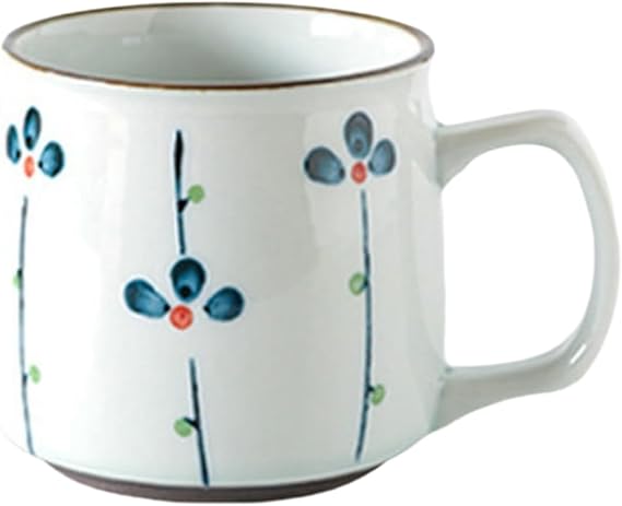 Ceramic Mug Mugs, Cups, Water Bottles, Coffee Milk Breakfast Hand-painted Glaze For Home Use-white-250ml