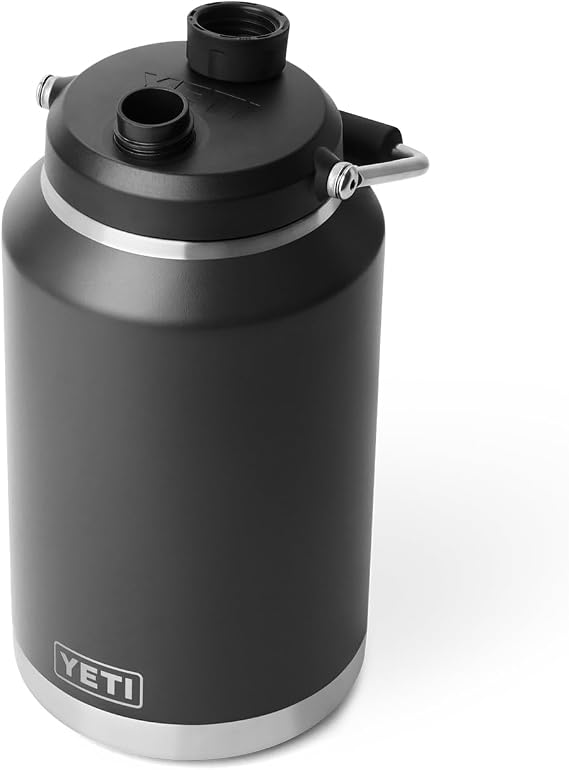YETI Rambler Gallon Jug 2.0, Vacuum Insulated, Leakproof, Stainless Steel with MagCap, Black
