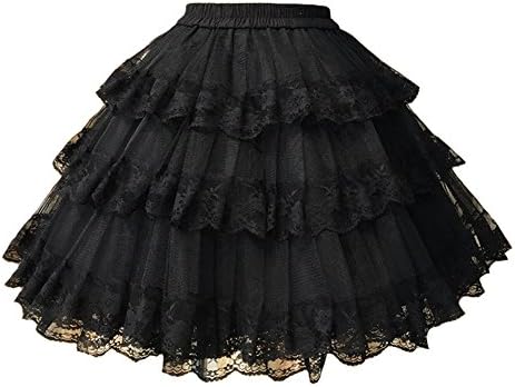 3-Layered Gothic Layered Ruffled Luxury Vintage Rockabilly Petticoat Crinoline Underskirt