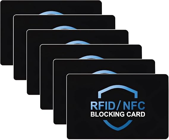 Force Field Max Card Protector - 6-Piece Set, Credit Card Protector, RFID Blocking Cards with Advanced Interference Technology, Perfect for Wallets