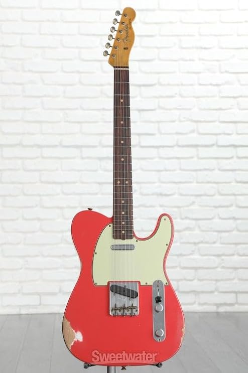 Fender Custom Shop 1963 Telecaster Relic Electric Guitar - Fiesta Red