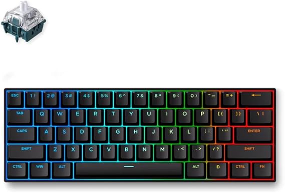 MCHOSE ACE60 Pro Black Rapid Trigger Gaming Keyboard 8000Hz, RT0.01mm Compatible