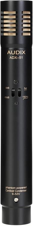 AUDIX ADX51 Small-Diaphragm Condenser Microphone - Ideal for Drum Kits