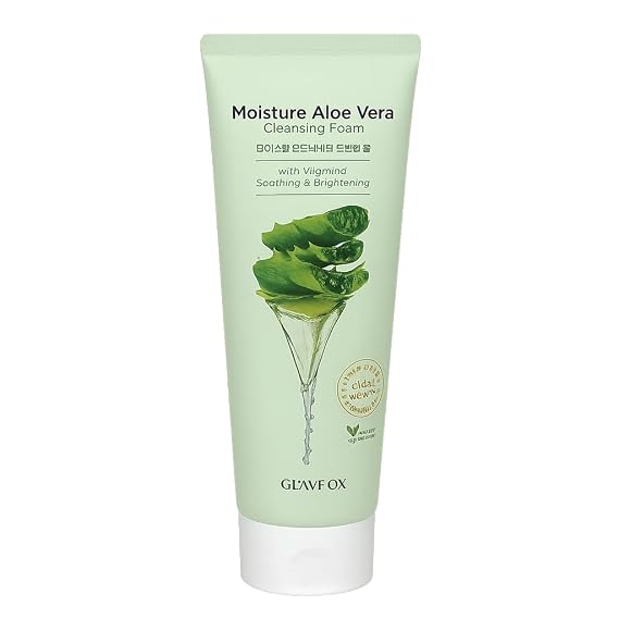 Moisture Aloe Vera Cleansing Foam with Vitamin C, 5.29 Fl Oz (Pack of 1)