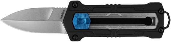 Kershaw Kapsule Pocket Knife, Black, 1.9 Inch Spear Point Blade | Single Edge, EDC with Manual Opening, Single Position Pocketclip, Everyday Carry for Men and Women