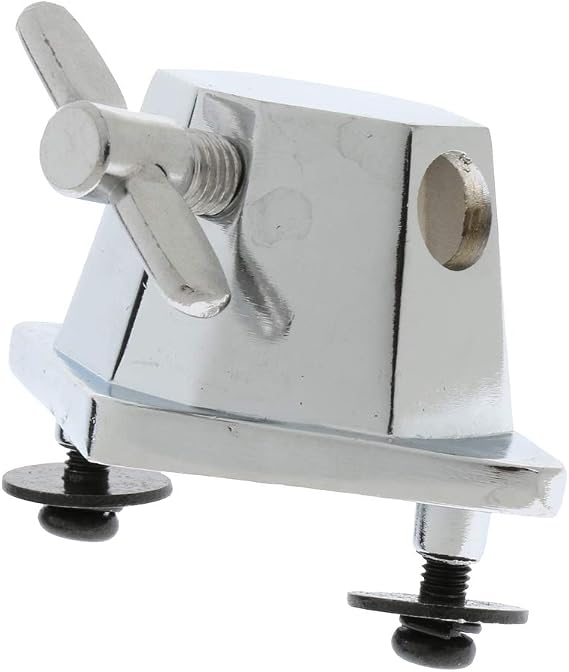 kesoto Floor Tom Leg Bracket, Chrome Alloy Drum Mount Bracket for Drum Set Replacement Parts