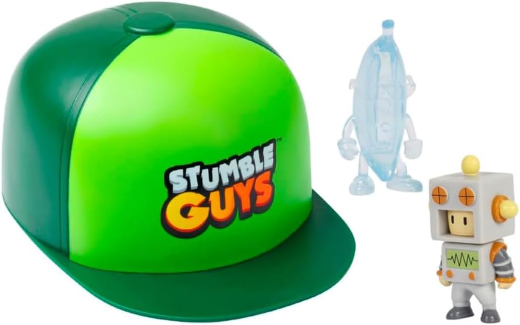 Stumble Guys Figure Blind Bag, 2 Şapka, 2'li Figür Seti, Resmi Lisanslı