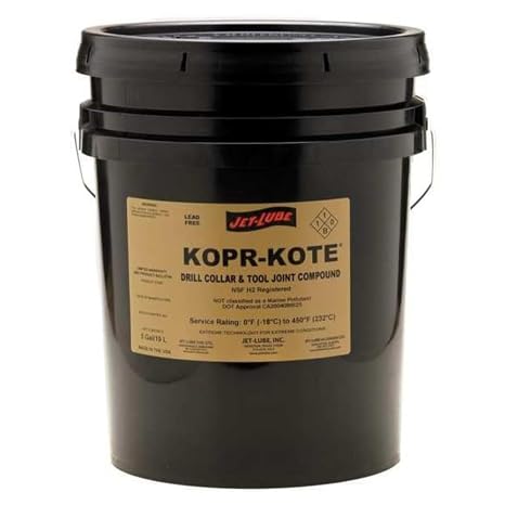 Jet-Lube Joint/Drill Collar Compound, 2.5 gal, Pail, Metallic 10113-1 Each