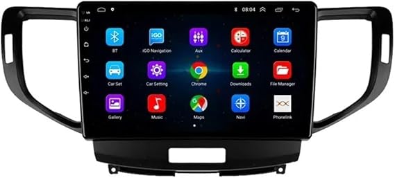 Android 9 Inch Touchscreen Car Radio Stereo for Honda Accord 8 2008-2012 with Carplay Android Auto GPS Navigation with BT 4G/WiFi USB Mirror Link FM Auto Parts(2+32G)