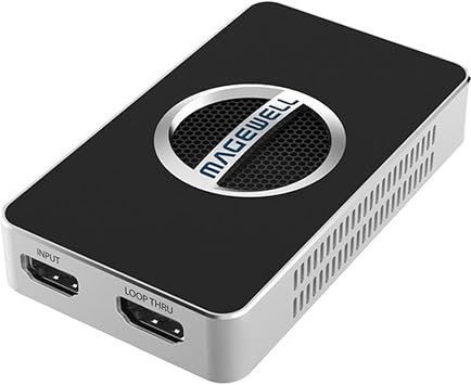 Magewell USB Capture HDMI 4K Plus 1-Channel HDMI to USB 3.1 Video/Audio Capture Device with Loop-Through, Analog Audio in/Out, Up to 4K60 Input, Up to 4K30 Capture 32090